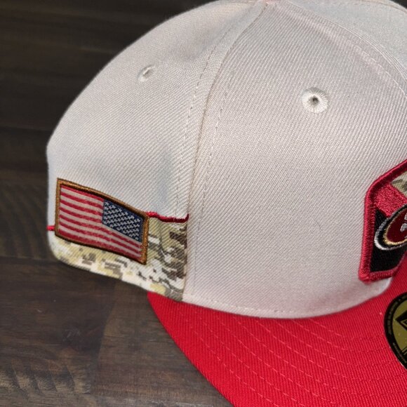 2023 NFL Salute to Service San Francisco 49ers Fitted Hat New Era 59FIFTY 7 1/4 - Picture 3 of 6